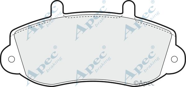 APEC BRAKING Комплект тормозных колодок, дисковый тормоз PAD1042